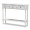 Baxton Studio Calvin White Finished Wood 3-Drawer Entryway Console Table 165-10697 - alternate 9
